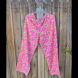 handmade Disney Tinkerbell Pajama Pant Women's Pink Size Xl new without tag